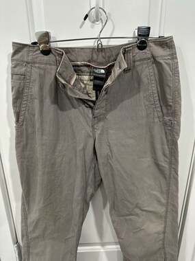 The North Face A5 Series Mens Ryn Cotton Ripstop Hiking Chino Pants Gray